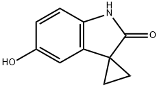 5'-羟基螺环[环丙烷-1,3'-吲哚]-2'-酮 结构式