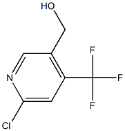 2-氯-4-三氟甲基-5-羟甲基吡啶 结构式