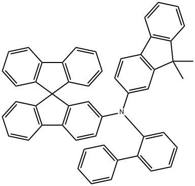 N-(4-联苯基)-N-(9.9二甲基芴-2-基)-2-氨基-9.9螺二芴 结构式