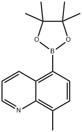 8-甲基喹啉-5-硼酸频哪醇酯 结构式