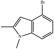 4-溴-1,2-二甲基-1H-吲哚 结构式