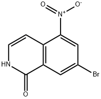 7-溴-5-硝基-1(2H)-异喹啉酮 结构式