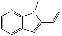 1-Methyl-1H-pyrrolo[2,3-b]pyridine-2-carbaldehyde 结构式