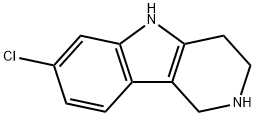 7-氯-2,3,4,5-四氢-1H-吡啶并[4,3-B]吲哚 结构式