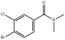 4-溴-3-氯-N,N-二甲基苯甲酰胺 结构式