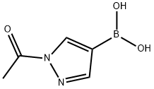 1-乙酰基吡唑-4-硼酸 结构式