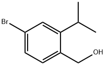 4-溴-2-(1-甲基乙基)苯甲醇 结构式