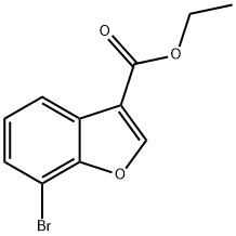 7-溴苯并呋喃-3-甲酸乙酯 结构式