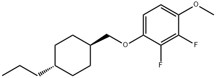 2,3-二氟-4-[(反式-4-丙基环己基)甲氧基]苯甲醚 结构式