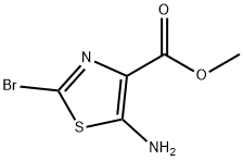 5-氨基-2-溴-噻唑-4-羧酸甲酯 结构式