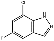 7-氯-5-氟-1H-吲唑 结构式