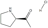 (R)-2-乙酰基-吡咯烷盐酸盐 结构式