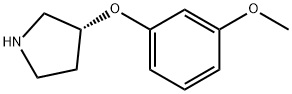 (R)-3-(3-methoxyphenoxy)pyrrolidine 结构式