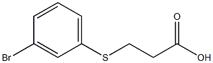 Propanoic acid, 3-[(3-bromophenyl)thio]-
 结构式
