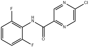 5-Chloro-N-(2,6-difluorophenyl)pyrazine-2-carboxamide 结构式