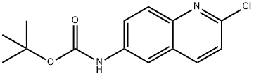 (2-氯喹啉-6-基)氨基甲酸叔丁酯 结构式