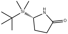 (S)-5-(tert-Butyldimethylsilyl)pyrrolidin-2-one 结构式