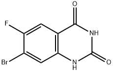 6-氟-7-溴喹唑啉-2,4(1H,3H)-二酮 结构式