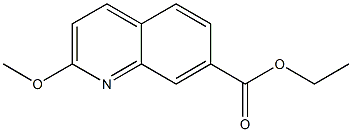 Ethyl 2-methoxyquinoline-7-carboxylate 结构式