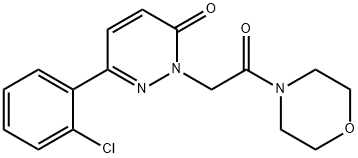 6-(2-chlorophenyl)-2-[2-(morpholin-4-yl)-2-oxoethyl]pyridazin-3(2H)-one 结构式