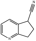 6,7-dihydro-5H-cyclopenta[b]pyridine-5-carbonitrile 结构式