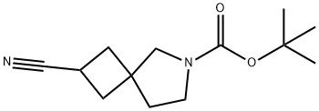 tert-butyl 2-cyano-6-azaspiro[3.4]octane-6-carboxylate 结构式