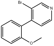 3-bromo-4-(2-methoxyphenyl)pyridine 结构式