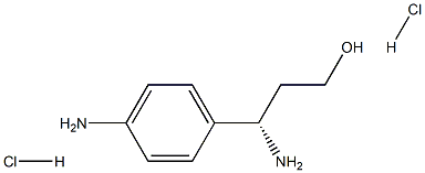(S)-3-氨基-3-(4-氨基苯基)丙-1-醇二盐酸盐 结构式