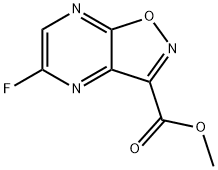 5-氟-异恶唑[4,5-B]吡嗪-3-甲酸甲酯 结构式