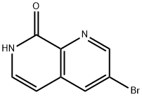 3-溴-1,7-萘啶-8-(7H)-酮 结构式