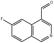 6-氟异喹啉-4-甲醛 结构式