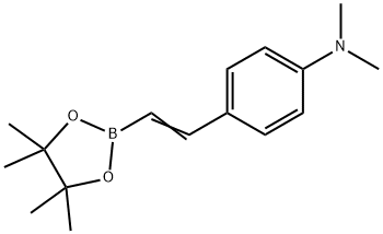 4-(二甲基氨基)苯乙烯基硼酸频哪醇酯 结构式