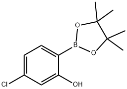 2-羟基-4-氯苯硼酸频呐醇酯 结构式