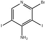 2-溴-4-氨基-3,5-二碘吡啶 结构式