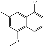 4-BROMO-8-METHOXY-6-METHYLQUINOLINE 结构式