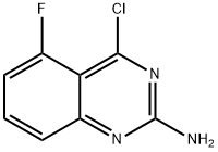 4-氯-5-氟-2-喹唑啉胺 结构式