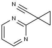1-(2-pyrimidinyl)cyclopropanecarbonitrile 结构式