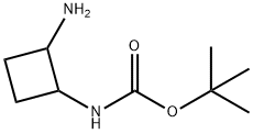 TERT-BUTYL N-(2-AMINOCYCLOBUTYL)CARBAMATE 结构式