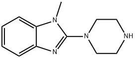 1-甲基-2-(哌嗪-1-基)-1H-苯并[D]咪唑 结构式