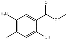 5-Amino-2-hydroxy-4-methyl-benzoic acid methyl ester 结构式