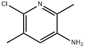 6-氯-2,5-二甲基吡啶-3-胺 结构式