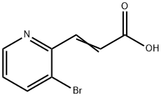 3-(3-溴吡啶-2基)丙烯酸 结构式