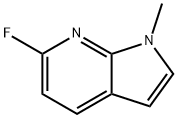 6-氟-1-甲基-7-氮杂吲哚 结构式