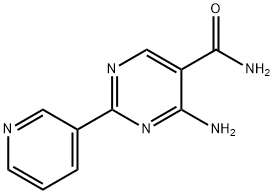 4-amino-2-pyridin-3-ylpyrimidine-5-carboxamide 结构式