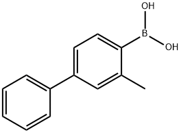 2-甲基联苯-4-基硼酸 结构式