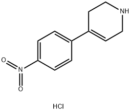 4-(4-nitrophenyl)-1,2,3,6-tetrahydropyridine hydrochloride 结构式