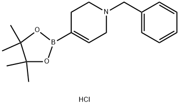 1-苄基-1,2,3,6-四氢吡啶-4-硼酸频哪醇酯盐酸盐 结构式