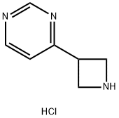 4-(Azetidin-3-yl)pyrimidine 2HCl 结构式
