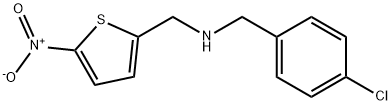 N-(4-Chlorobenzyl)-1-(5-nitrothiophen-2-yl)methanamine 结构式