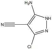 3-氨基-5-氯-1H-吡唑-4-甲腈 结构式